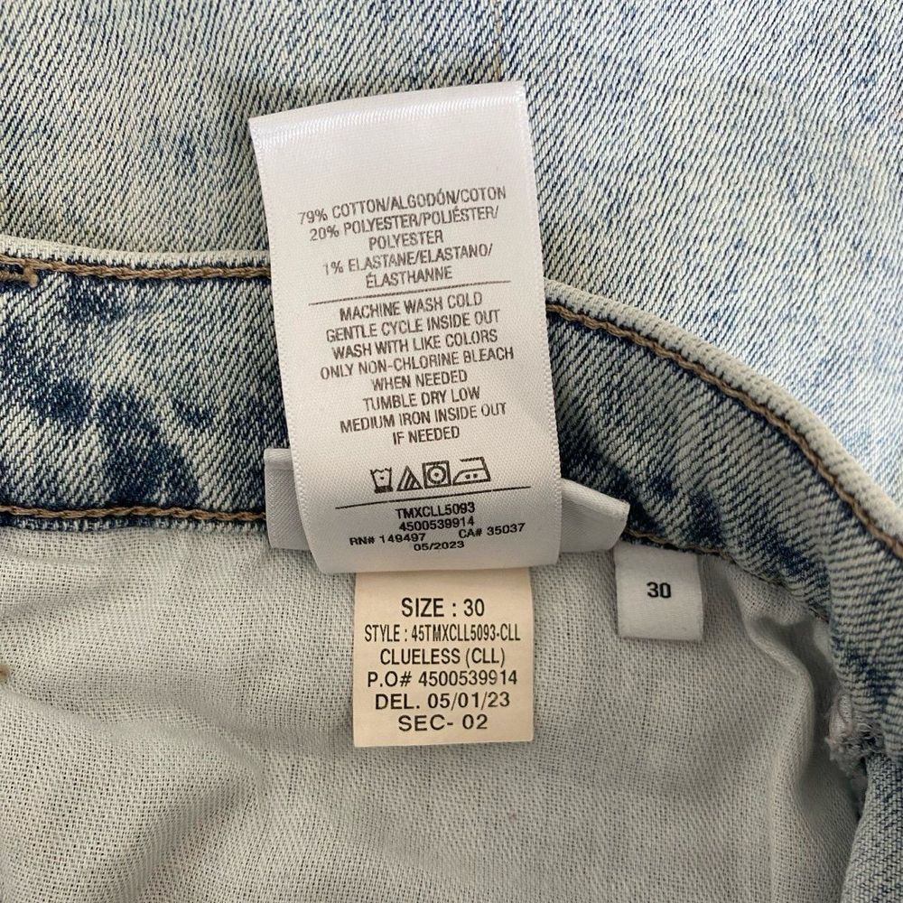 Joe's Jeans The Mia High Rise Wide Ankle Acid Wash Jean in Clueless Size 30 - Picture 8 of 8